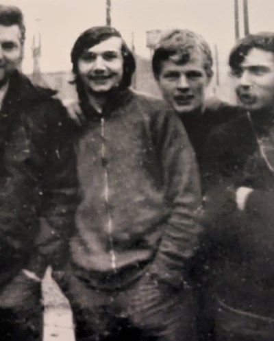 Seán Murray (second from left) in Long Kesh